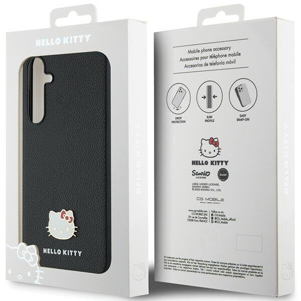Hello Kitty Metal Logo Kitty Head case for Samsung Galaxy A55 - black - imagine 8