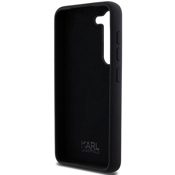 Karl Lagerfeld Silicone Ikonik Metal Pin case for Samsung Galaxy S24+ - black - imagine 7