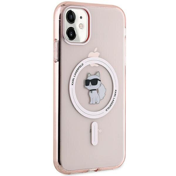 Karl Lagerfeld IML Choupette MagSafe case for iPhone 11 / Xr - pink - imagine 4