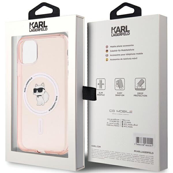 Karl Lagerfeld IML Choupette MagSafe case for iPhone 11 / Xr - pink - imagine 8