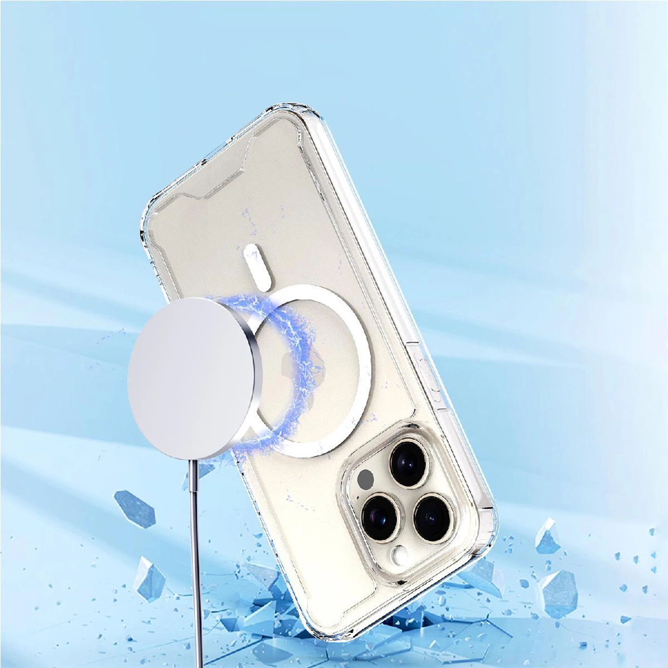 Clear Corner Case MagSafe for iPhone 16 Plus - transparent - imagine 4