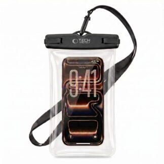 Tech-Protect UWC7 waterproof case universal for smartphones up to 6.9" - black