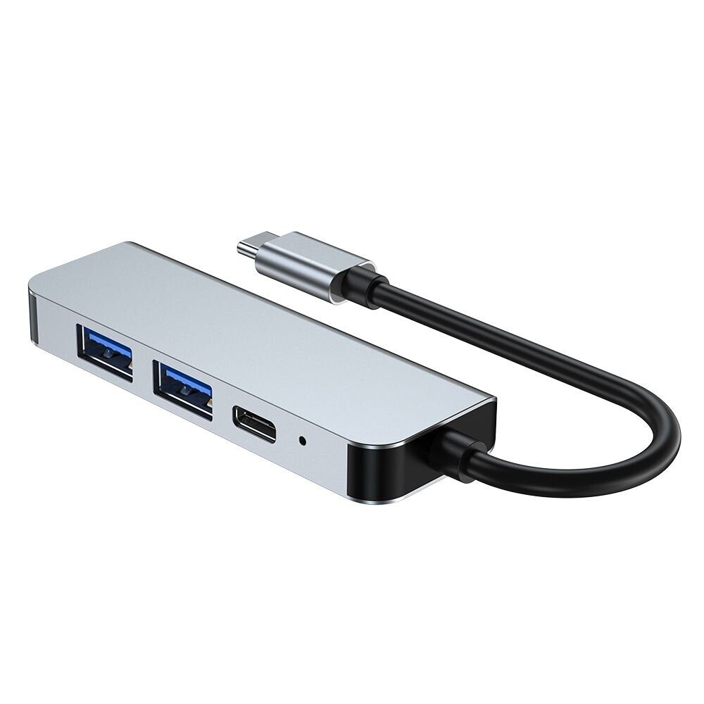 HUB Tech-Protect V2 4in1 USB-C - USB-A 3.0 / USB-A 2.0 / USB-C / HDMI - gray - imagine 6