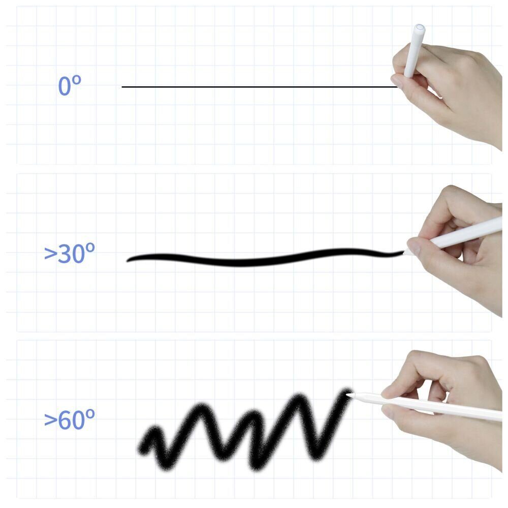 Tech-Protect Digital Magnetic Stylus Pen 2 Magnetic for iPad Tablet - White - imagine 5