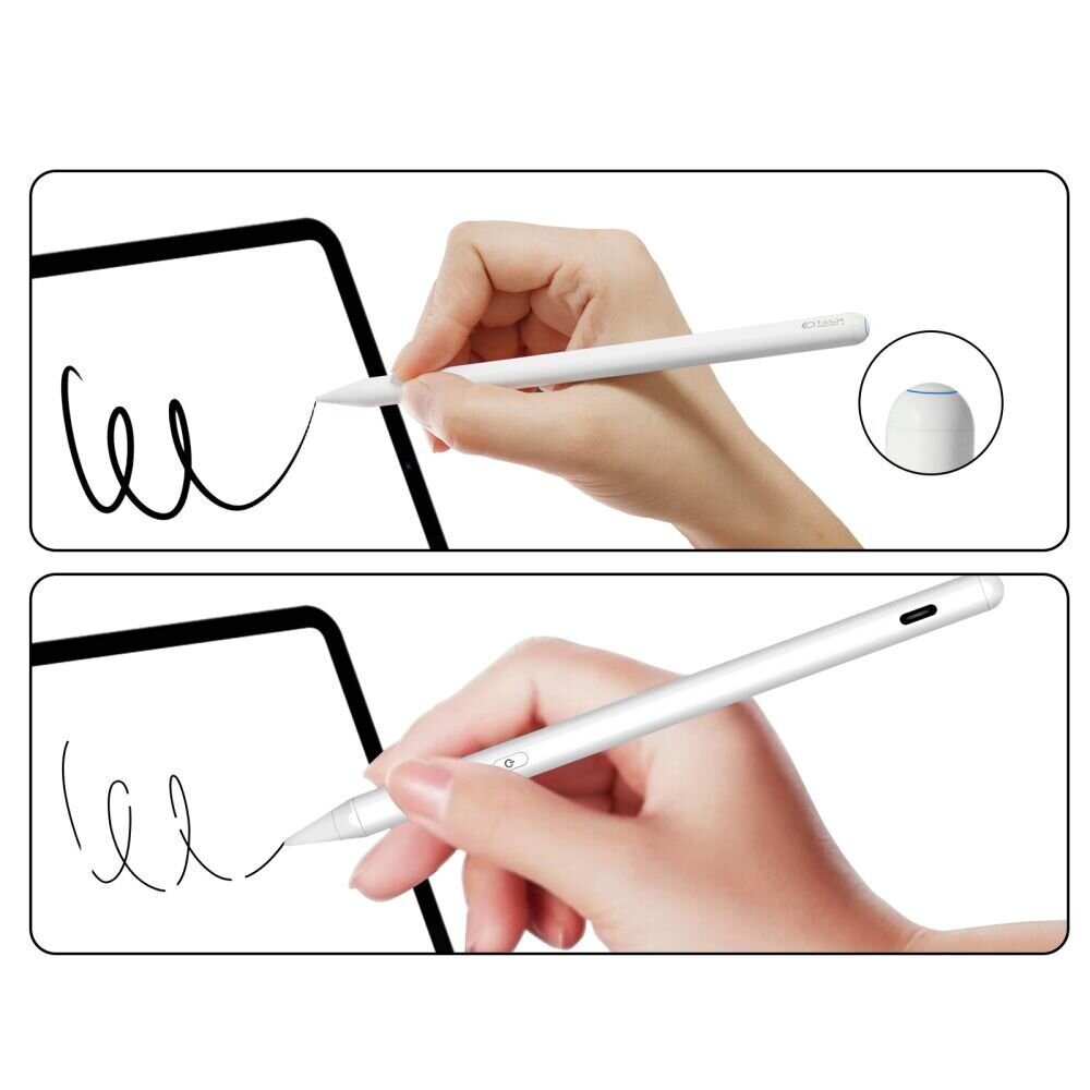 Tech-Protect Digital Magnetic Stylus Pen 2 Magnetic for iPad Tablet - White - imagine 7
