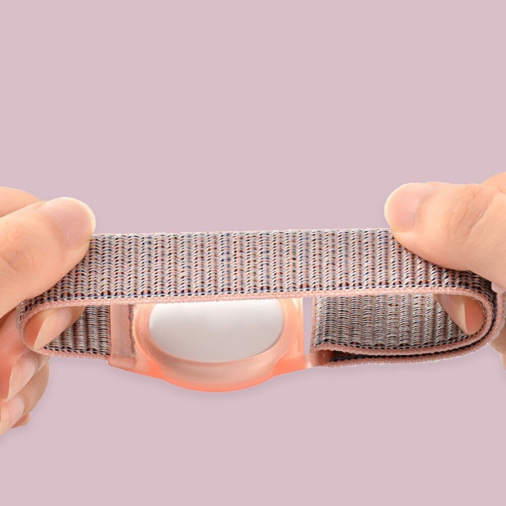 Tech-Protect Nylon Strap for Kids for Apple AirTag - Pink - imagine 5