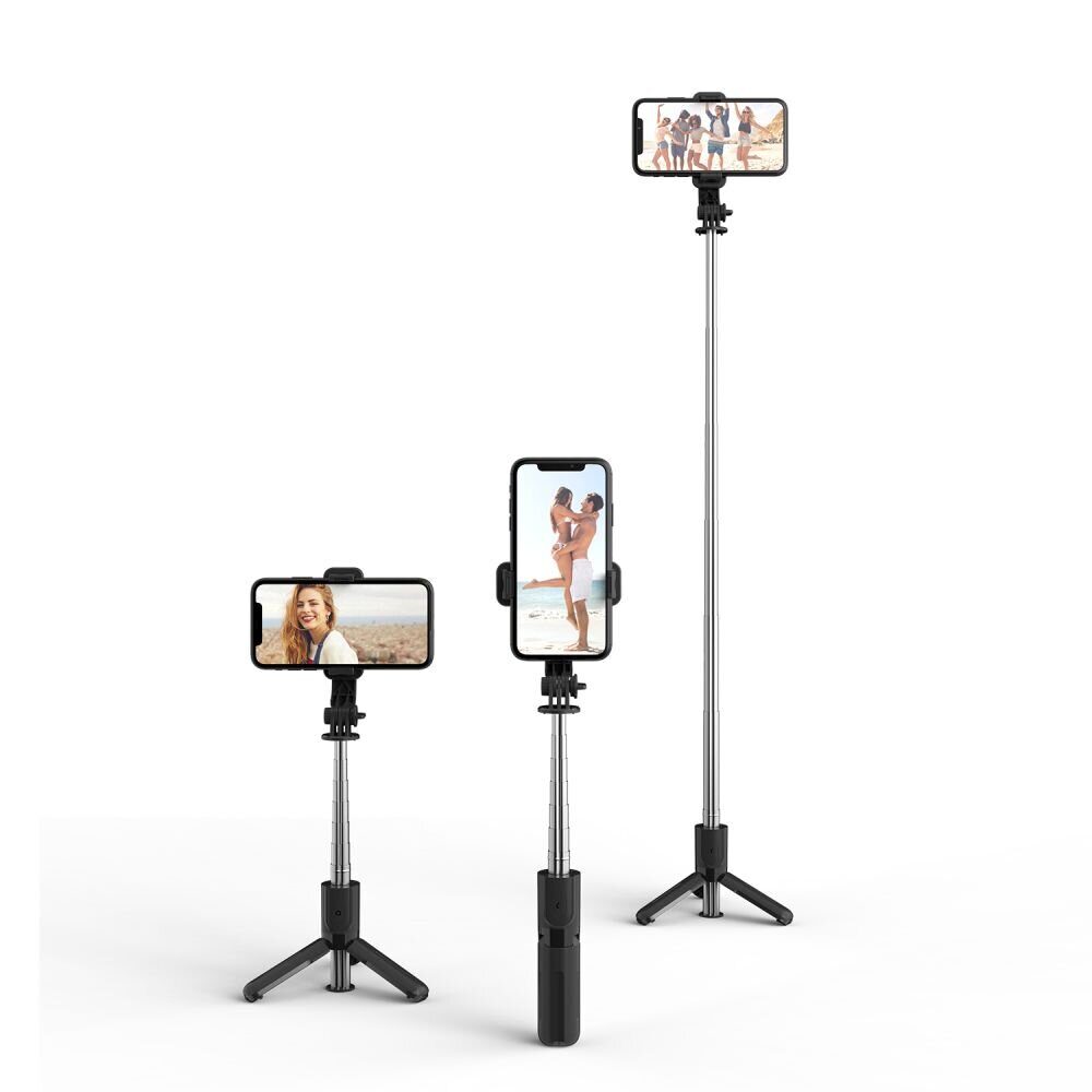Tech-Protect L02S Bluetooth selfie stick with tripod up to 72cm - black - imagine 5