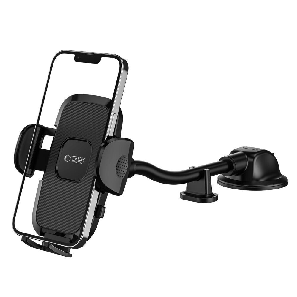 Tech-Protect V3 Long Arm Car Phone Holder for Windshield/Cockpit - Black - imagine 5