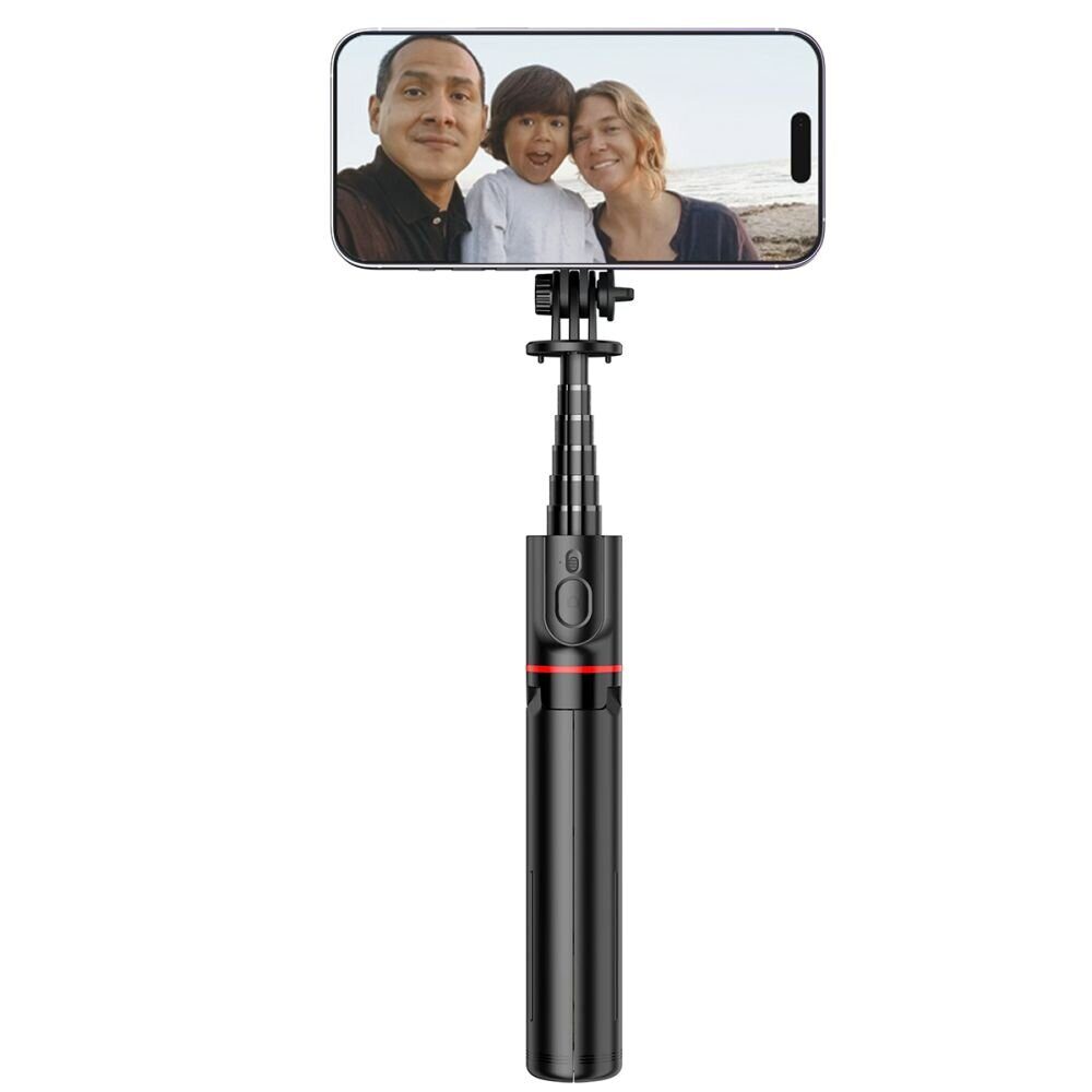 Tech-Protect L06S Bluetooth magnetic selfie stick with MagSafe, remote control, tripod up to 82cm and 360 head - black - imagine 8