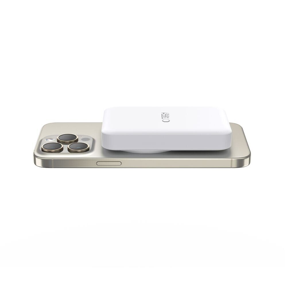 Tech-Protect LifeMag PB11 Powerbank with MagSafe 10000mAh 15W USB-C port - white + USB-C cable - imagine 2