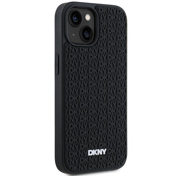 DKNY 3D Rubber Repeat Pattern case for iPhone 15/14/13 - black - imagine 4