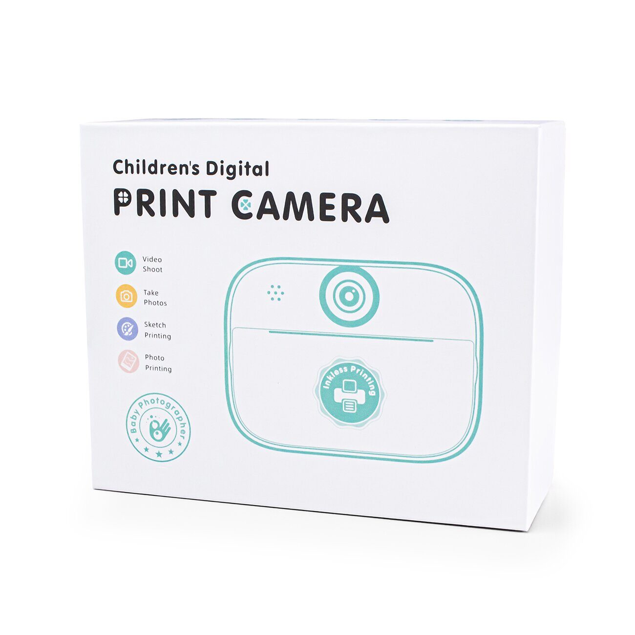 Mini Thermal Printer for Kids with Camera and Camcorder - Pink - imagine 3