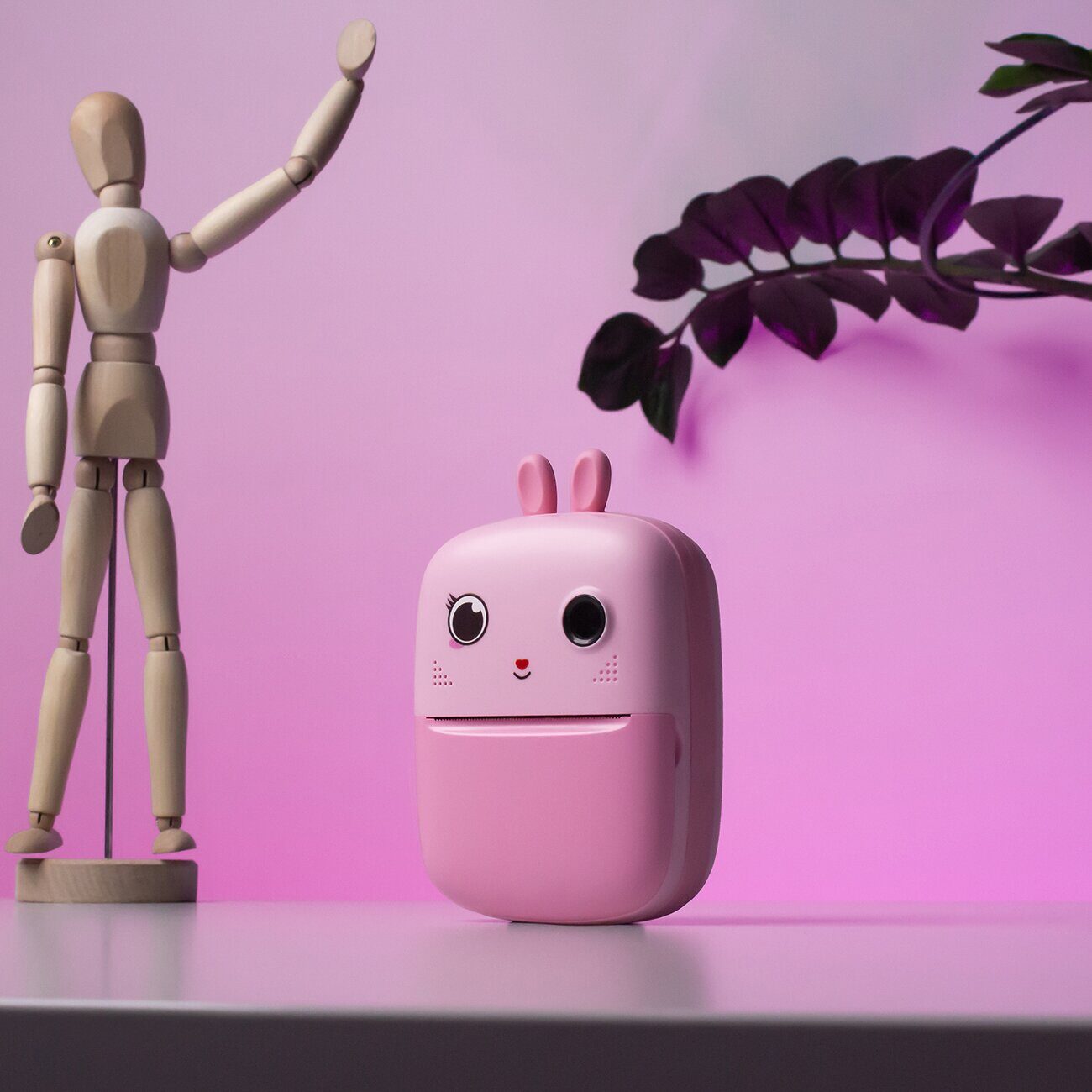 Mini Thermal Printer for Kids with Camera and Camcorder - Pink - imagine 5