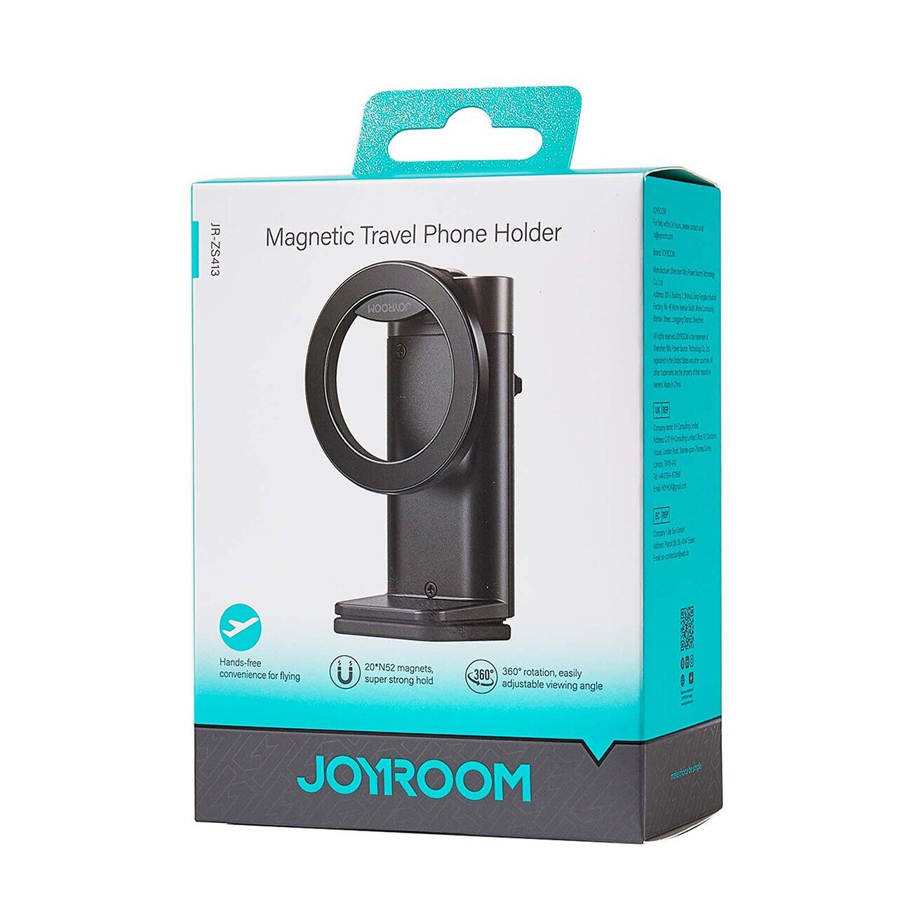 Joyroom JR-ZS413 magnetic travel stand for 4.7-7.0" phone - black - imagine 6
