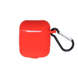 Case for AirPods / AirPods 2 red with hook