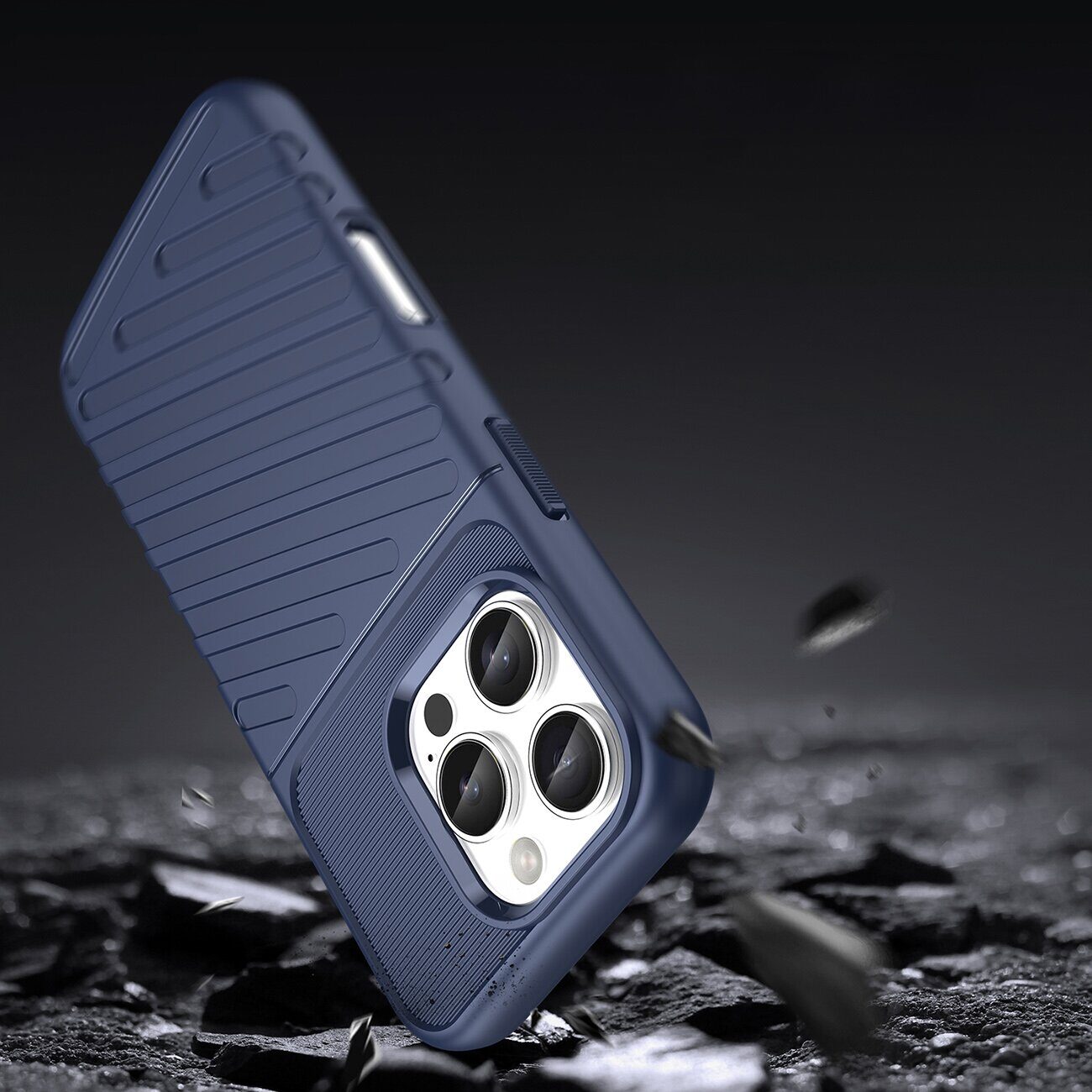 Thunder Case for iPhone 16 Pro Max Silicone Case - Blue - imagine 7