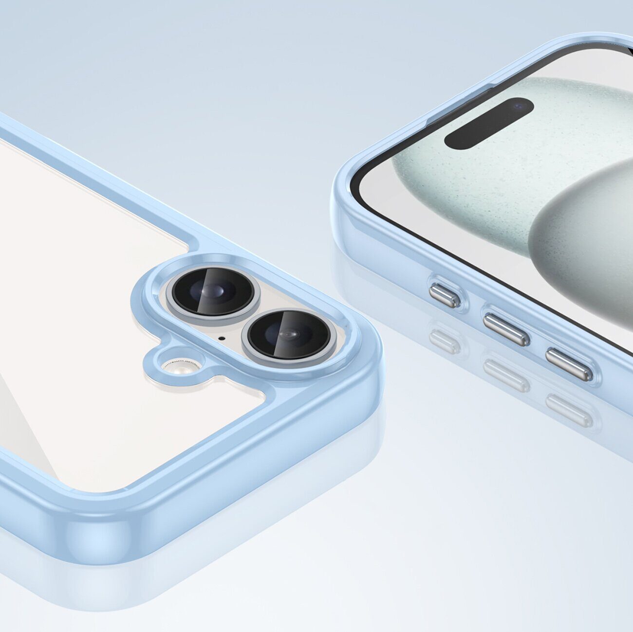 Outer Space Case with Gel Frame for iPhone 16 Plus - Blue - imagine 6