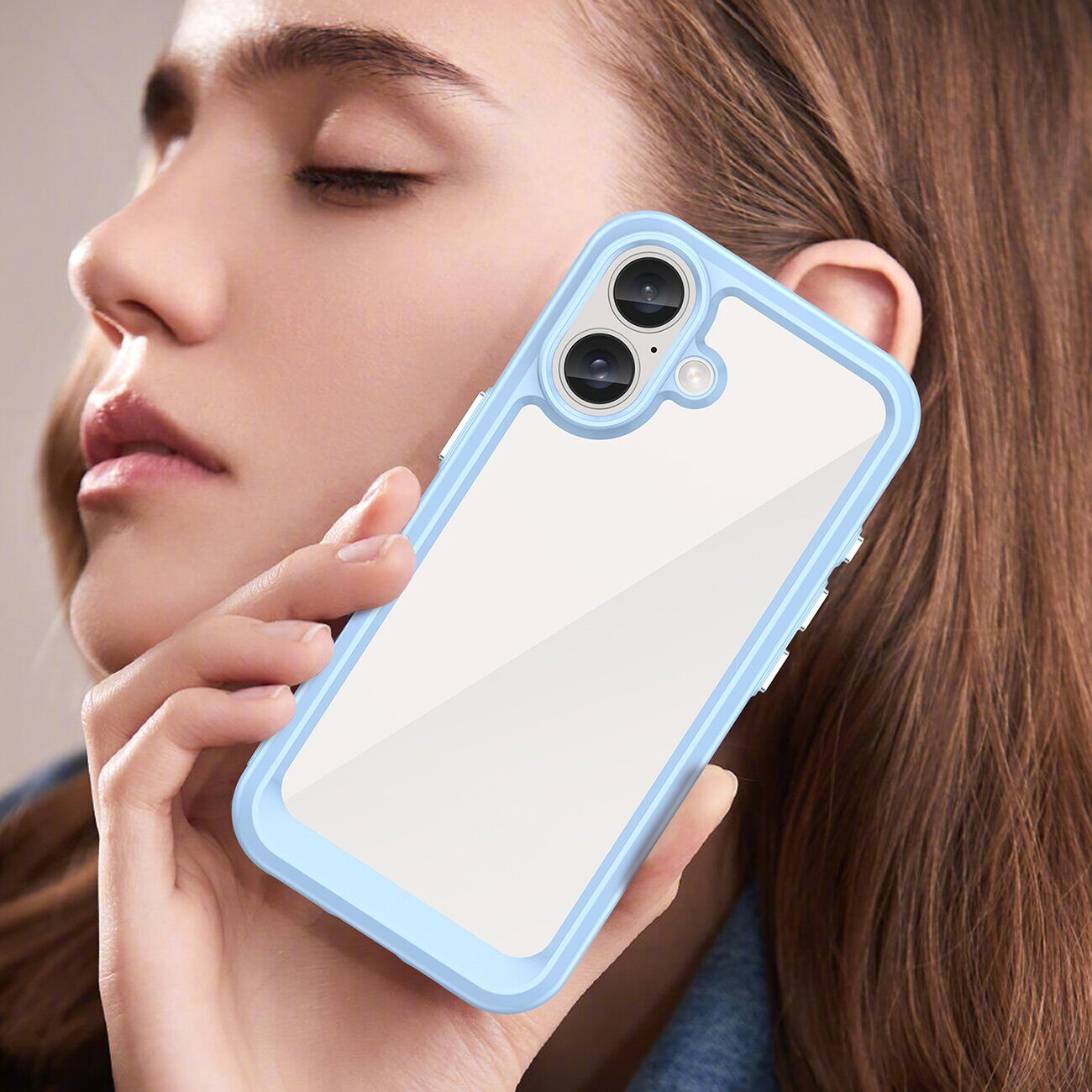 Outer Space Case with Gel Frame for iPhone 16 Plus - Blue - imagine 7