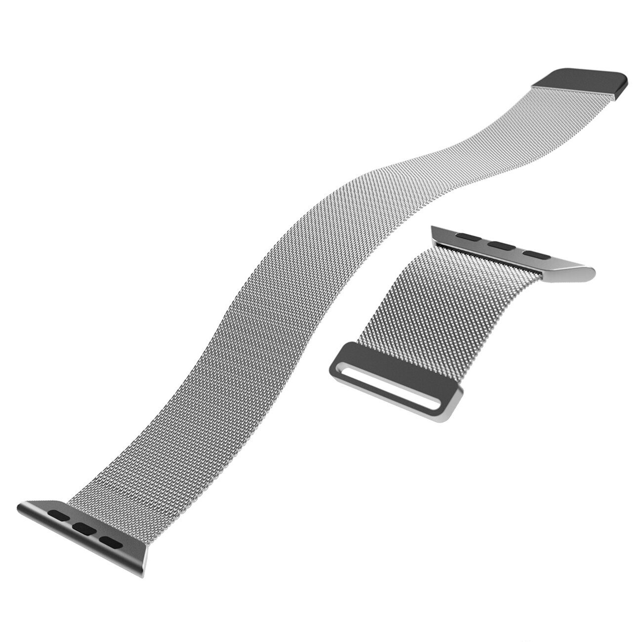 Puro Milanese Stainless Steel Apple Watch Band 38/40/41mm - Silver - imagine 10