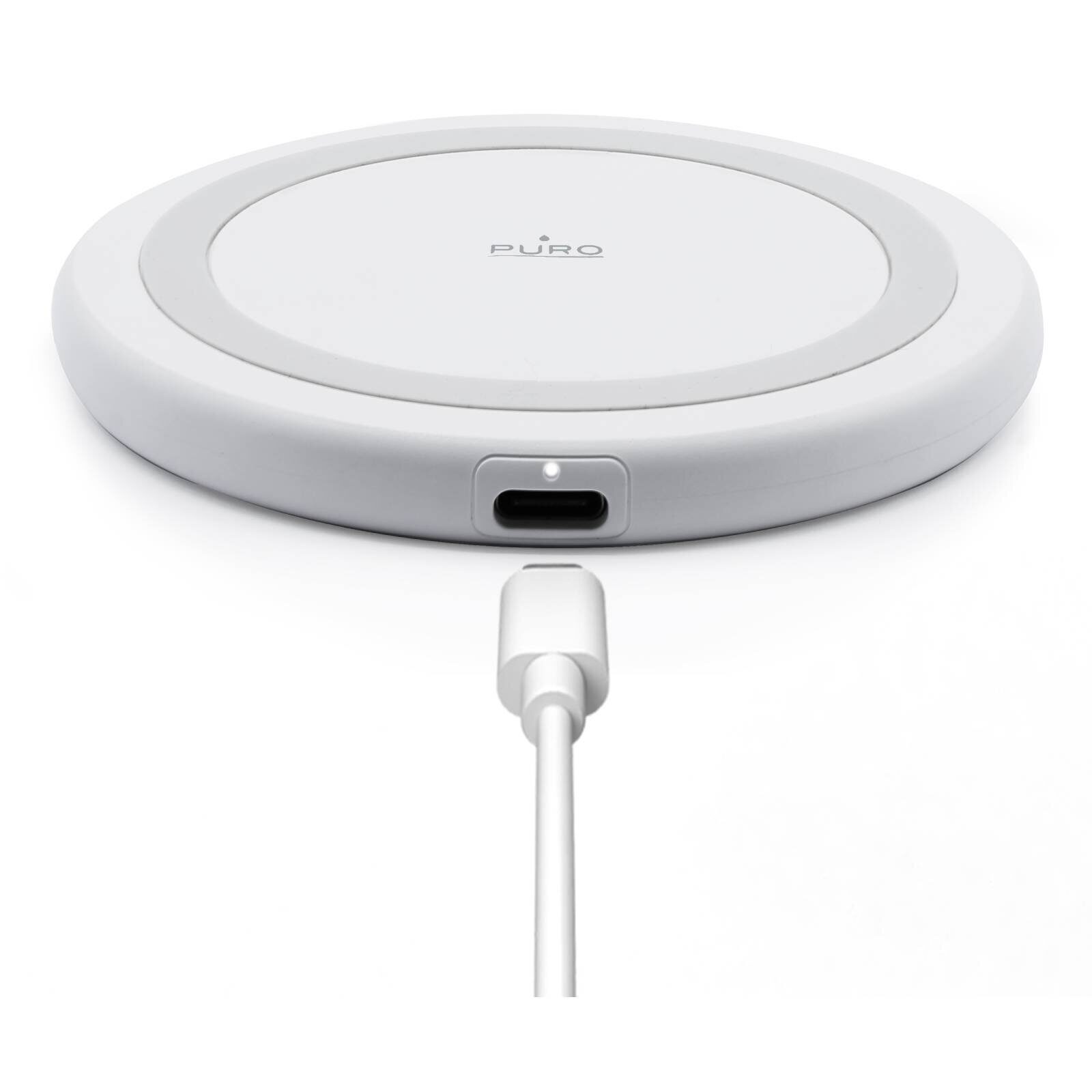 Puro Wireless Charger for Android, iPhone - White - imagine 2