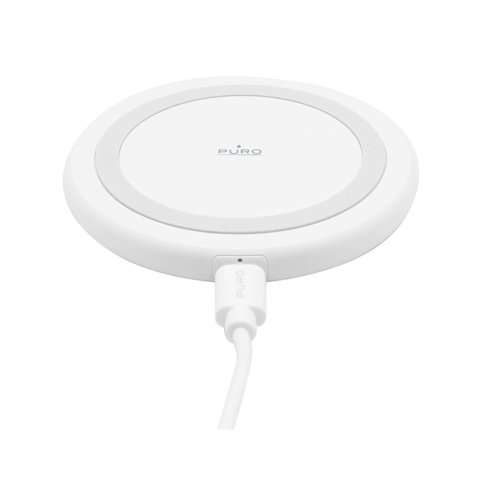 Puro Wireless Charger for Android, iPhone - White - imagine 5