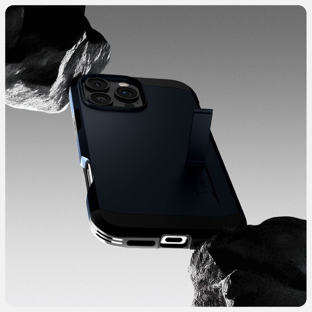 Spigen Tough Armor MagSafe Case with Stand for iPhone 16 Pro Max - Dark Gray - imagine 8