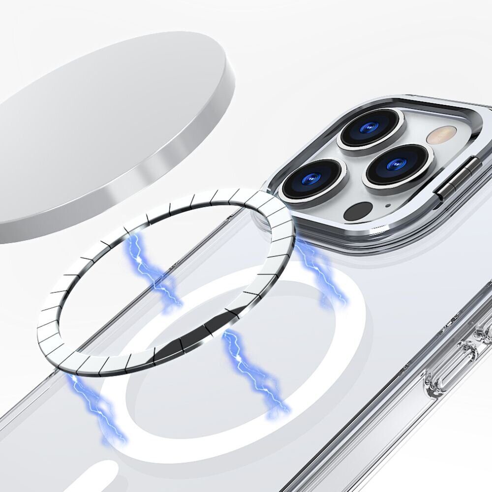 Tech-Protect MagStand MagSafe iPhone 16 Case - Clear - imagine 4