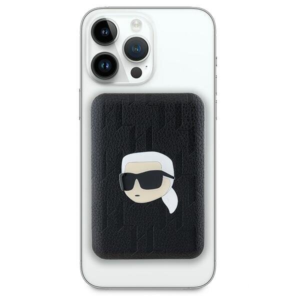 Karl Lagerfeld Powerbank inductive KLPB5FPGKSKIHK 16W 5000mAh black/black Karl Head Pin MagSafe - imagine 2