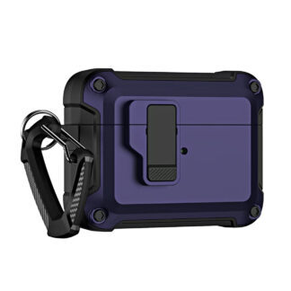 AirPods 4 Pro Armor Case with Carabiner - Purple