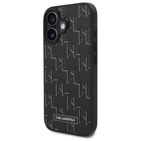 Karl Lagerfeld Hot Stamp MagSafe iPhone 16 Plus Case - Black - imagine 2