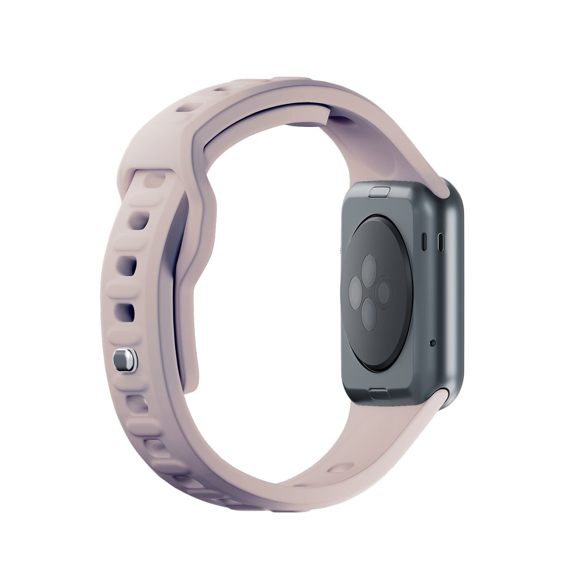 3mk Silicone Watch Strap for Apple Watch 42 / 44 / 45 / 49 mm - beige - imagine 2
