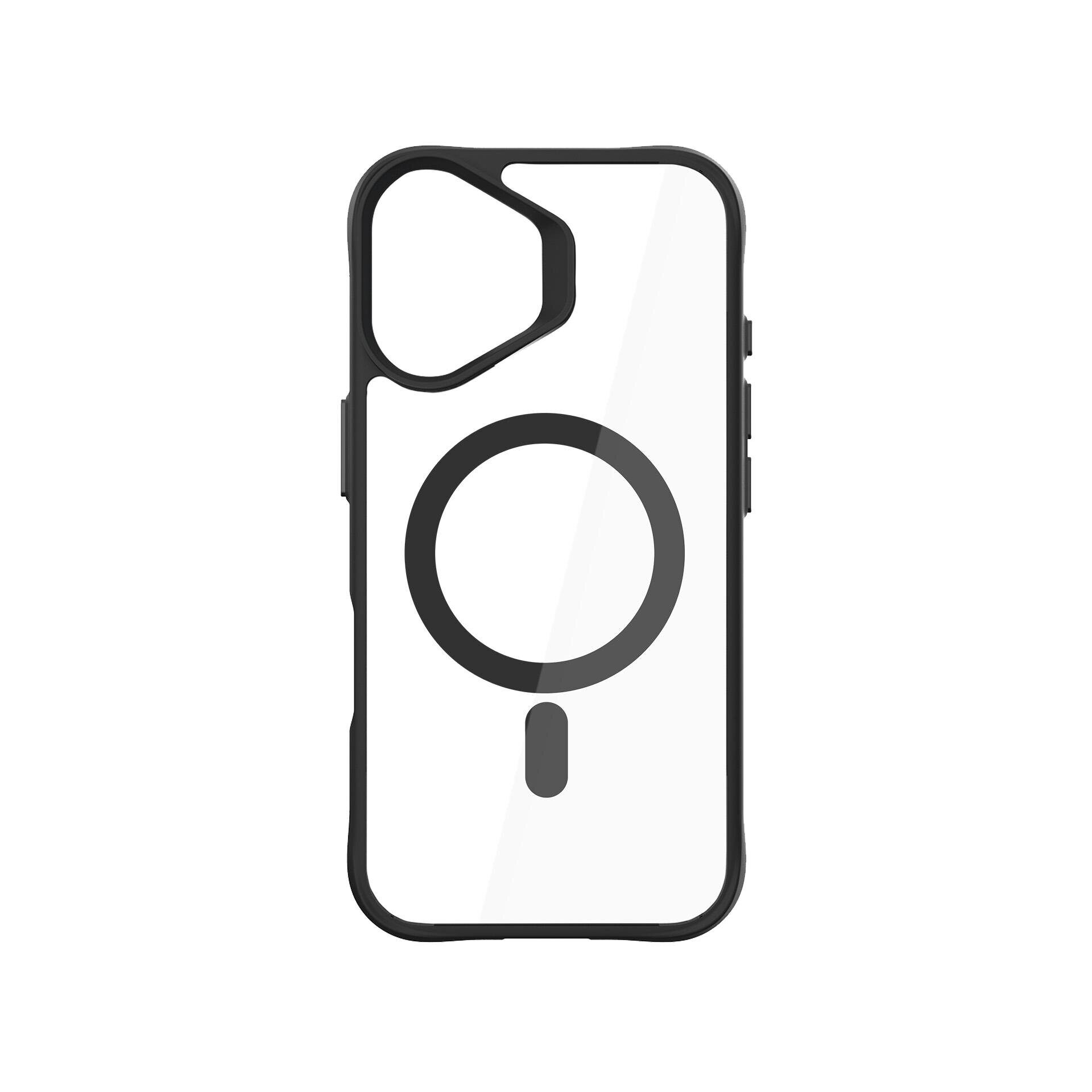 3mk Satin Armor MagCase with MagSafe for iPhone 16 - Clear with Black Frame - imagine 7