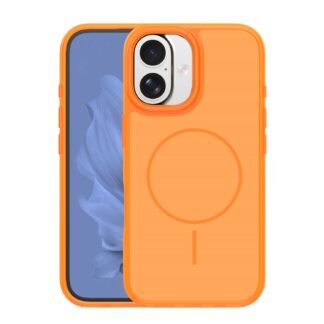 Frame Thin Mag case for iPhone 16 6,1" orange