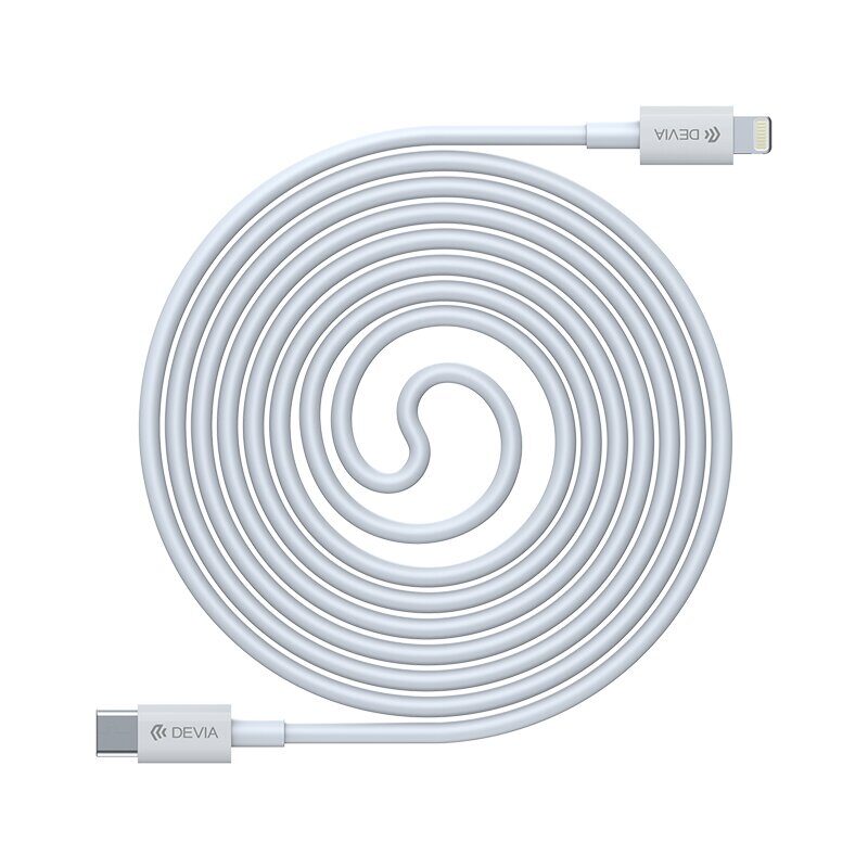 Devia cable Smart EC146 PD USB-C - Lightning 20W 3A white - imagine 2