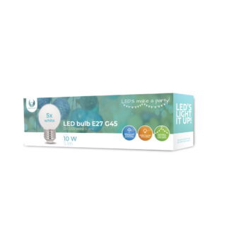 Forever Light LED Bulb E27 G45 2W 230v neutral white 5pcs