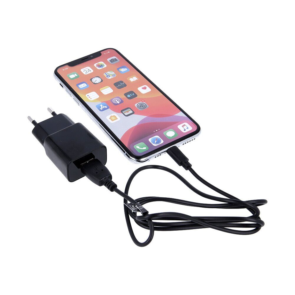 Maxlife MXTC-01 charger 1x USB 2.1A black + microUSB cable - imagine 4