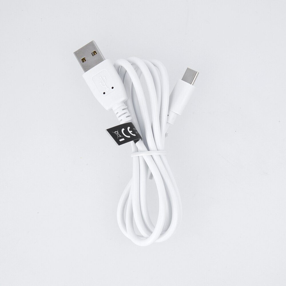 Maxlife cable USB - USB-C 1,0 m 3A white - imagine 2