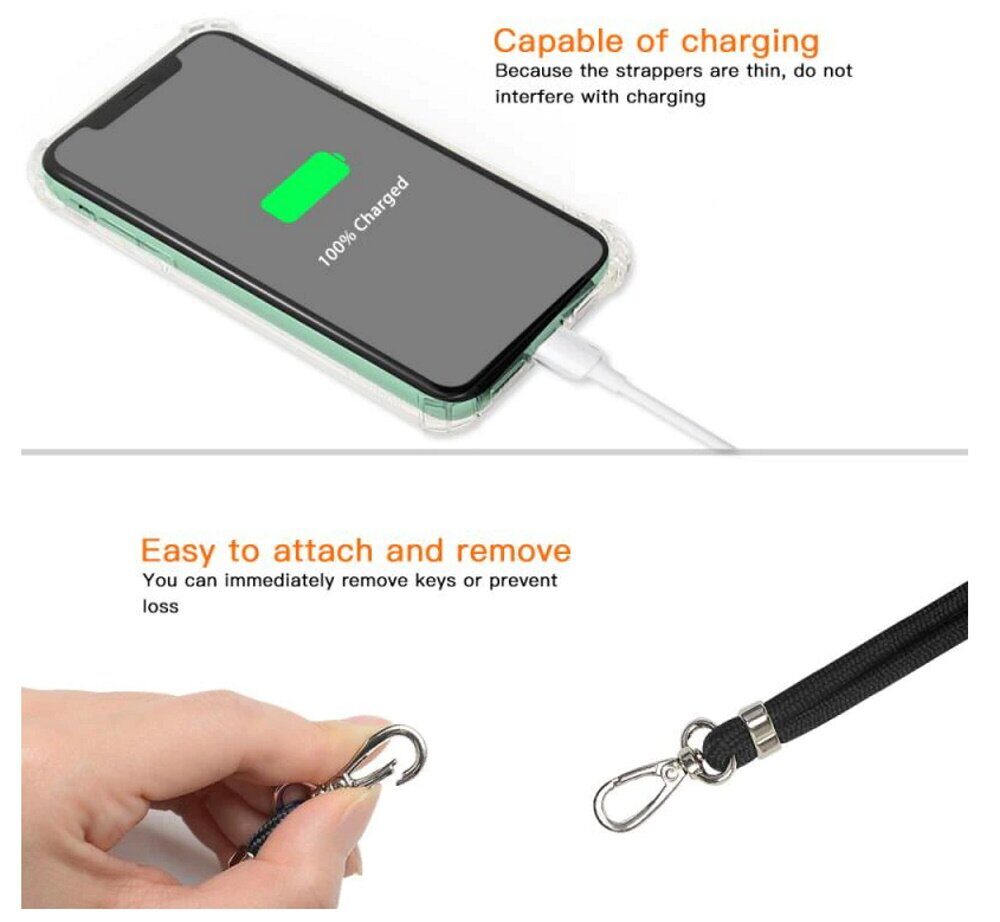 Universal neck strap for phones mint - imagine 5
