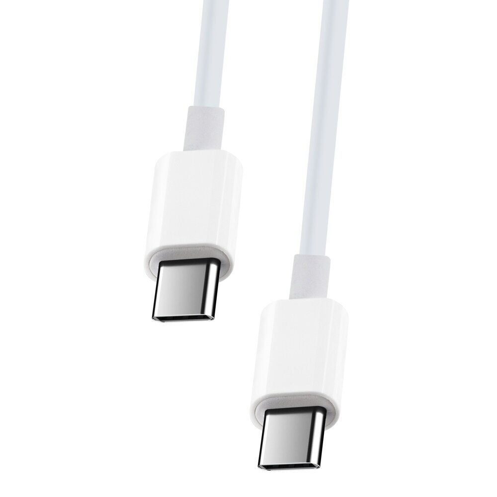 Maxlife MXUC-05 cable USB-C - USB-C 2,0 m 100W white - imagine 5