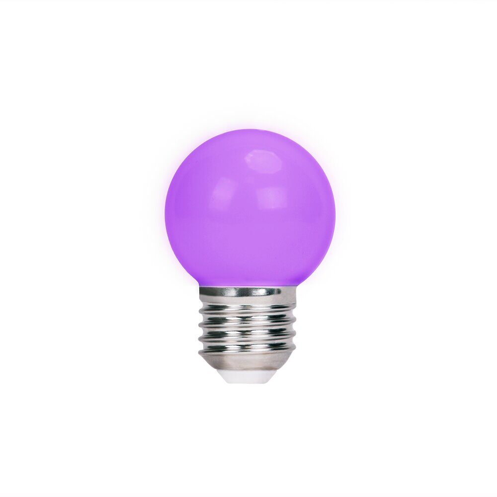 Forever Light LED Bulb E27 G45 2W 230v purple 5pcs - imagine 2