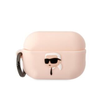 Karl Lagerfeld case for AirPods Pro 2 KLAP2RUNIKP white 3D Silicone NFT Karl