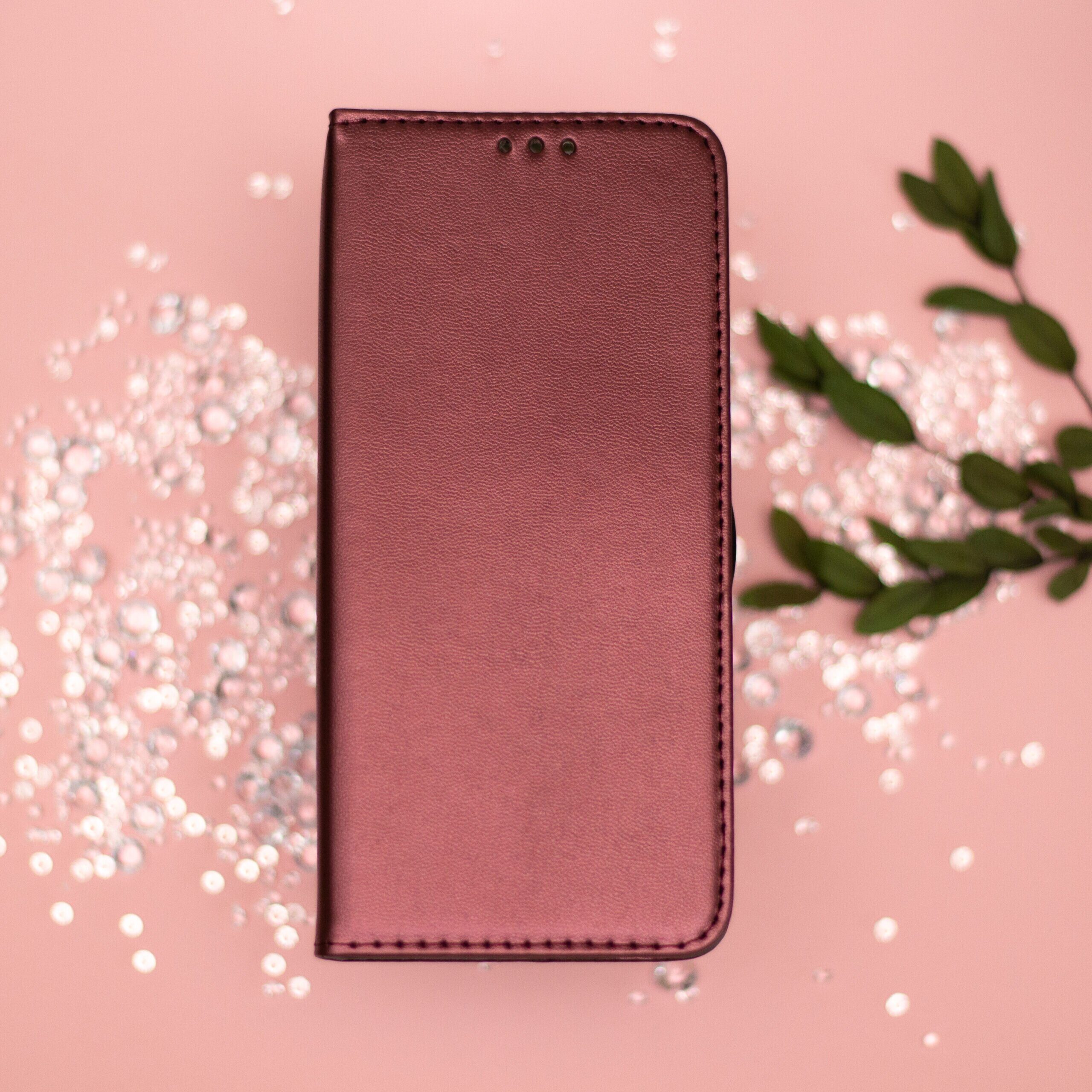 Smart Magnetic case for Motorola Moto G37 burgundy - imagine 9
