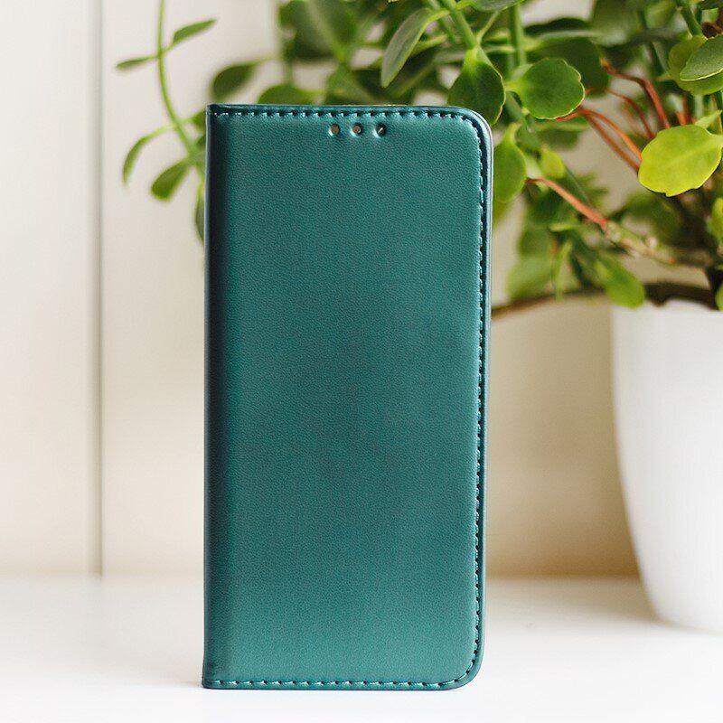 Smart Magnetic case for Oppo A40 4G (Global) / A40M 4G (Global) / A60 5G (Global) dark green - imagine 10