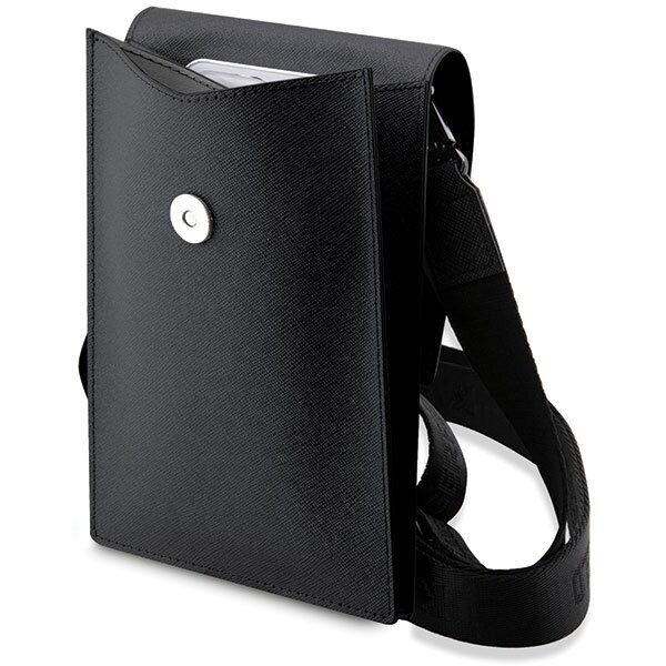 Karl Lagerfeld handbag for phone KLWBSAKCPMK black hardcase Phone Pounch Universal Saffiano K&C NFT - imagine 4