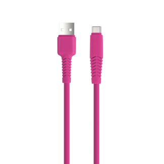 Setty cable USB - USB-C 1,5 m 2A KSA-C-1.526 pink