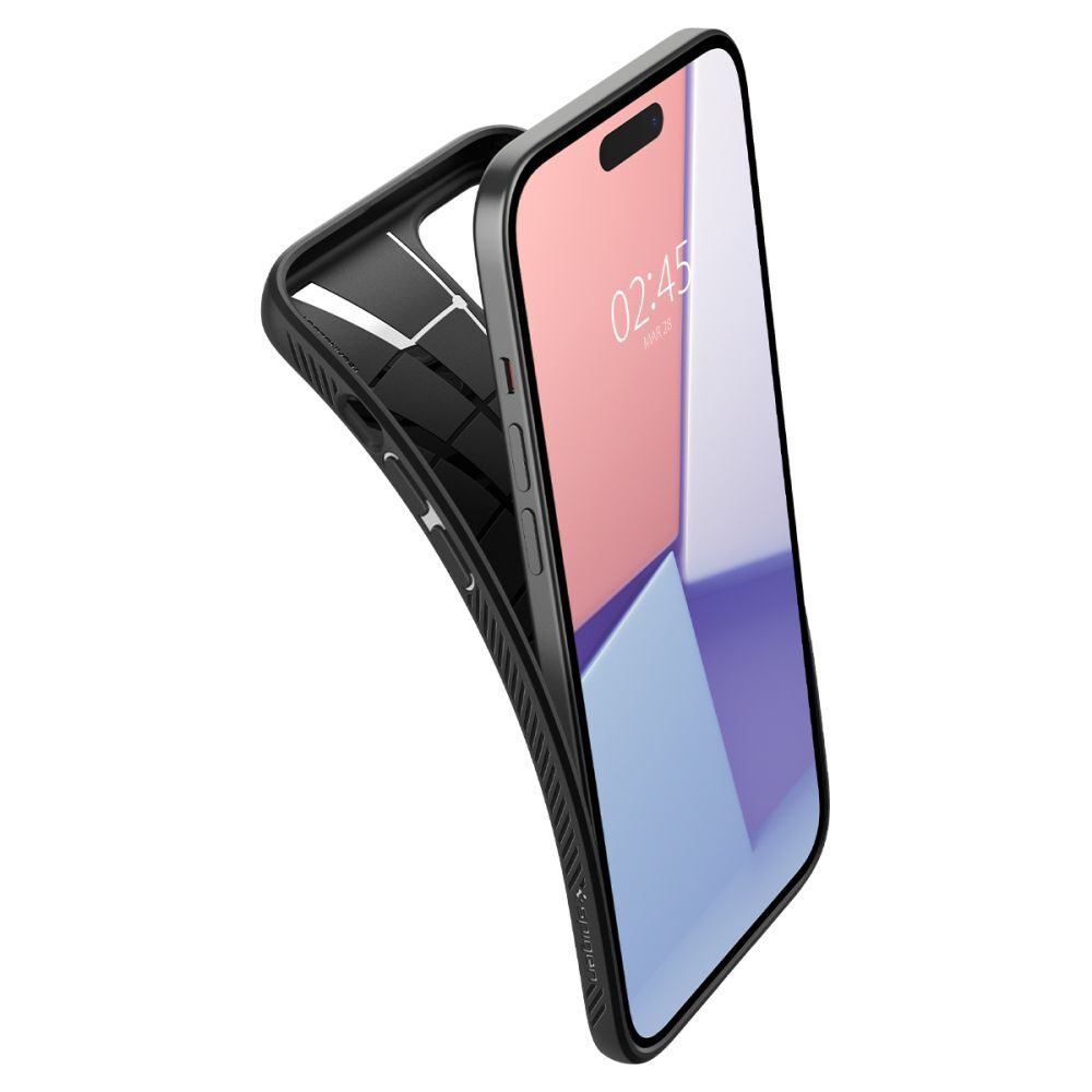 Spigen Liquid Air case for iPhone 15 Plus 6,7" matte black - imagine 7