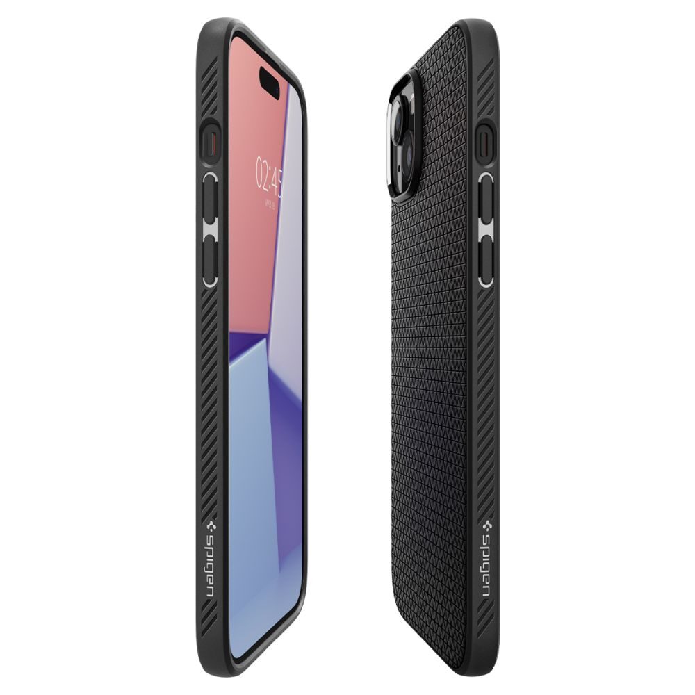 Spigen Liquid Air case for iPhone 15 Plus 6,7" matte black - imagine 8