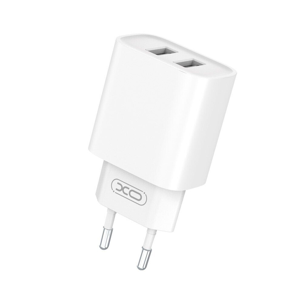 XO wall charger CE02C 2x USB 2,1A white + Lightning cable - imagine 2