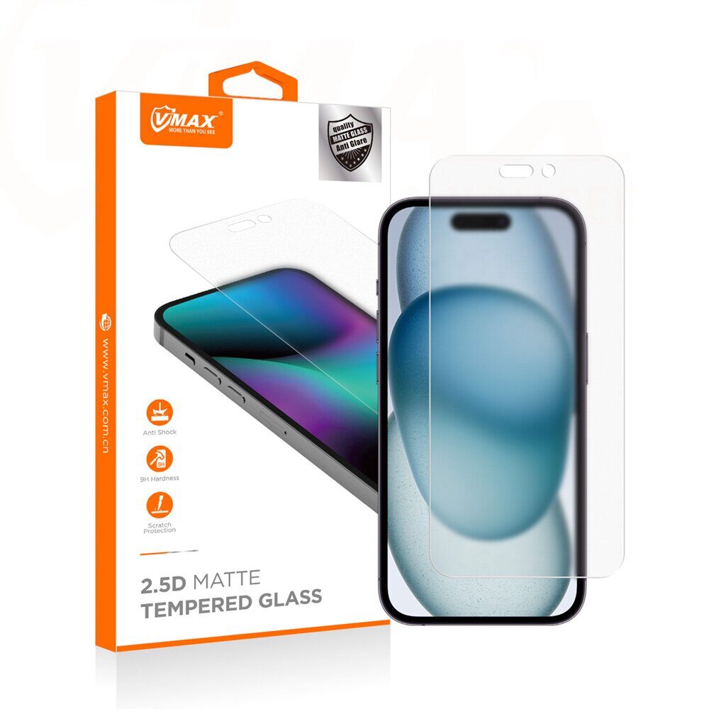 Vmax tempered glass 0.33mm clear glass for iPhone 12 / 12 Pro 6,1" matte - imagine 3