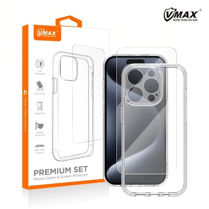 Vmax set Mag case + glass 2,5D premium for iPhone 16 Plus 6,7" - imagine 2